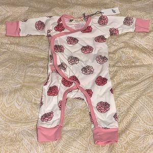 BRAND NEW! Monica and Andy Floral Onesie